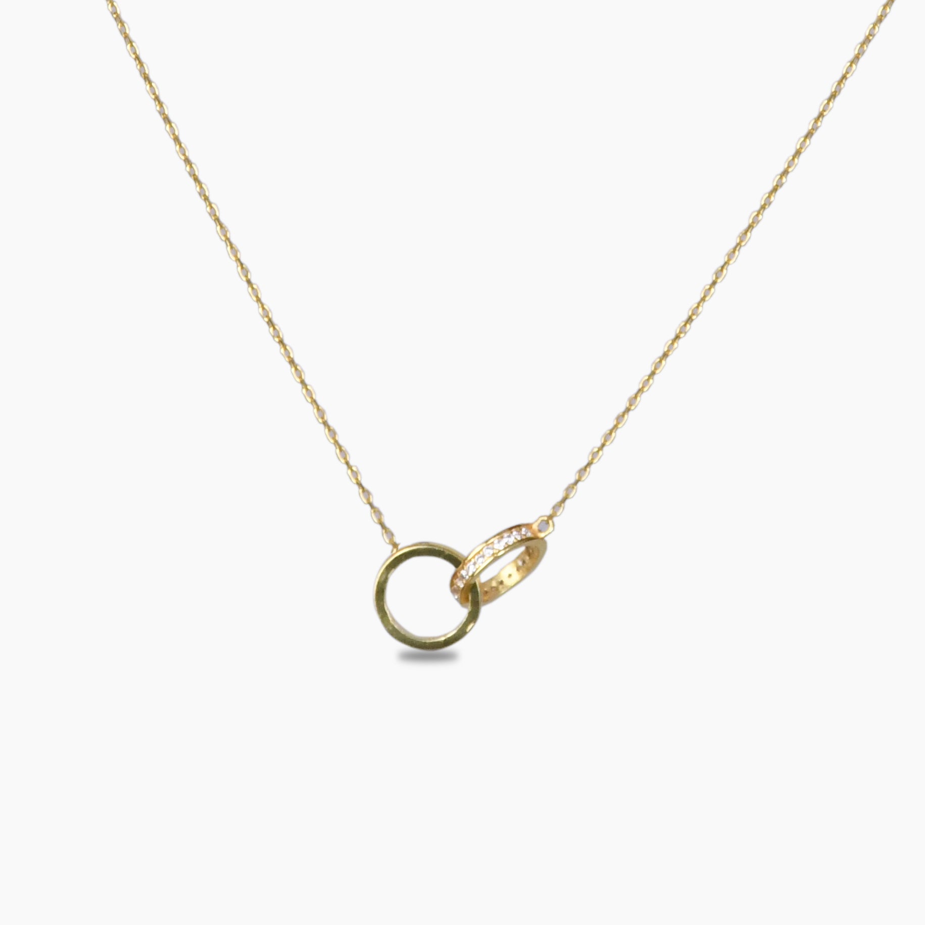 Double Ring Necklace